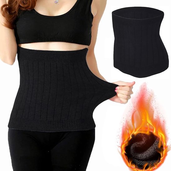 Dames Nierwarmer van Kasjmier - Gebreide Onderste Rugbeschermer met Elastische Steun en Comfortabele Warmte