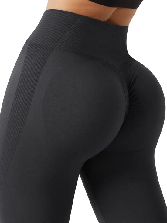 Dameslegging - High Waist - Squat Proof - Comfortabel - Elastisch - Stretch - Elastische Tailleband - Hoge Taille - Sportief - Gebreide Stof van DAM