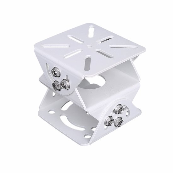 De universele koppelingsbeugel wordt gebruikt voor de installatie van beveiligingscamera's. De drieassige beugel heeft een verstelbare massieve metalen voet en de connector is geschikt voor zowel binnen- als buiteninstallatie van CCTV-camera's. van Merkloos
