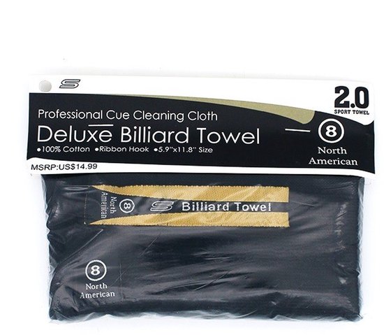 Deluxe biljart handdoek North American van Merkloos