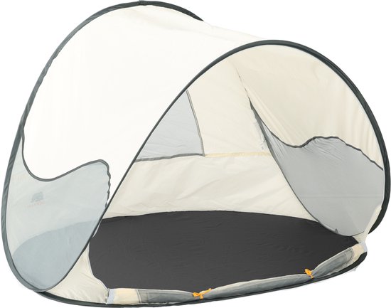 Deryan Luxe Pop Up Strandtent - Anti-UV 50+ - Cream van Deryan