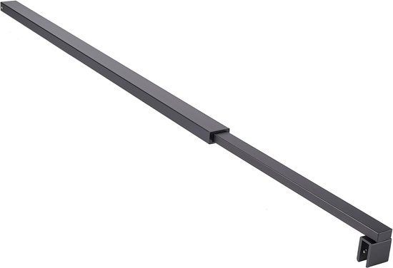 Douchescherm steunstang 750 mm tot 1350 mm telescopische stang zwart