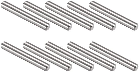 Dowel Pins 3 x 20 mm - 25 Stuks, Roestvrij Stalen Steunen voor Planken, Bevestigingspinnen voor Meubels, Doe-Het-Zelf Projecten en Industrie