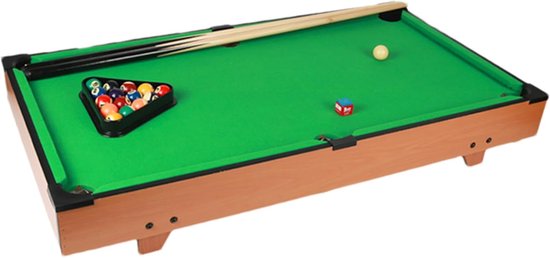 Draagbare Biljarttafel - Kindertafel Speeltafel - Familie Entertainment - Verstelbare Hoogte - 81 x 40 x 15 cm