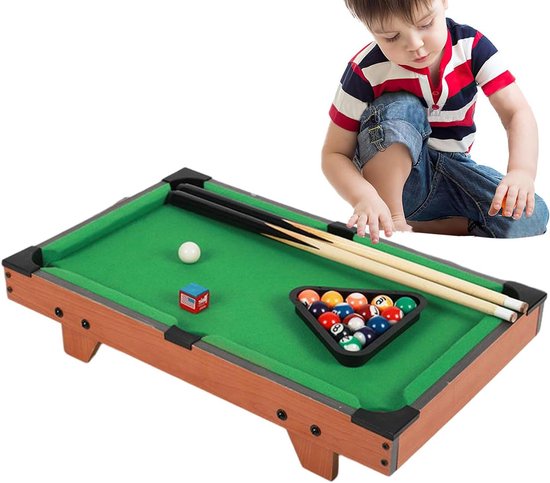 Draagbare Biljarttafel - Mini Speeltafel Studiobord - Familie Entertainment - In Hoogte Verstelbaar - 54.4 x 35.6 x 9.7 cm