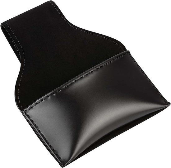 Draagbare Krijt Houder voor Snooker en Biljart - PU Pouch Accessoire in Zwart voor Biljartspelers