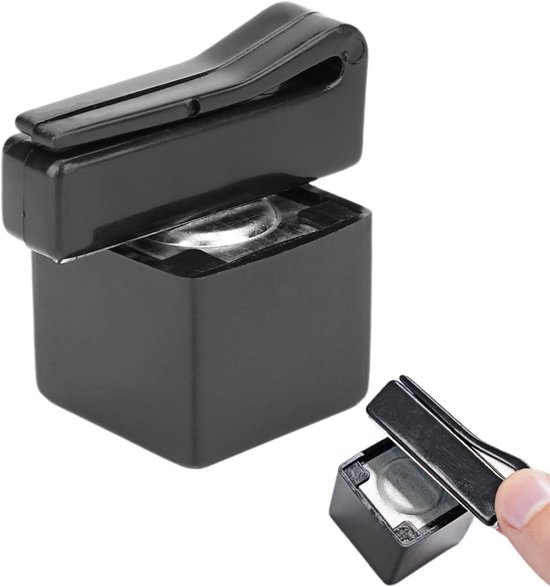 Draagbare Magneet Chalk Houder voor Snooker Keu - Handige Accessoire voor Snookerspel en Zwembad Gebruik van Merkloos
