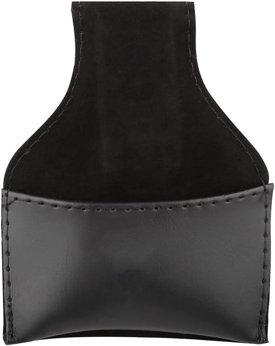 Draagbare Pool Cue Chalk Houder van PU Leer - Zwart, Ideaal voor Biljart en Snooker Accessoires