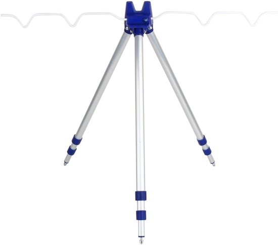 Draagbare Tripod voor Vissers, Aluminium Telescopische Steun voor Visspullen, Ideaal voor Buitenactiviteiten en Zeevisserij, 120 cm Hoog