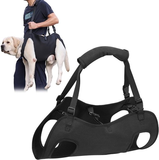 Draagharnas voor Honden, Verstelbare Steun voor Achterpoten, Veiligheidssteun voor Gewonde Honden, Ideaal voor Trappen en Draaghulp