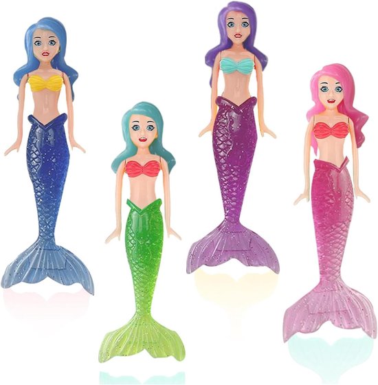 Duikringen voor Kinderen - 4 Stuks Duik Speelgoed voor Meisjes en Jongens, Perfect voor Zwemmen en Pool Activiteiten, Leuk Water Speelgoed voor de Zomer