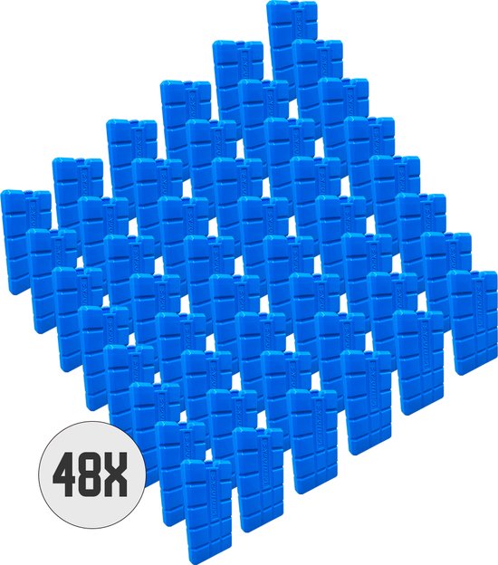 DULA Blauwe Koelelementen - 48 stuks - 200 gram - 8 x 15 x 2 cm van DULA