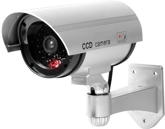 Dummy Camera - Realistische look met rood knipperend led - indicator - beveiligingscamera van Tectake