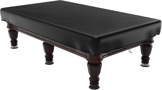 Duurzame en Waterdichte Billiard Tafelhoes voor 6/7 FT Snooker Tafel, Bescherming tegen Stof, UV en Wind, Zwart (255x143x21cm)
