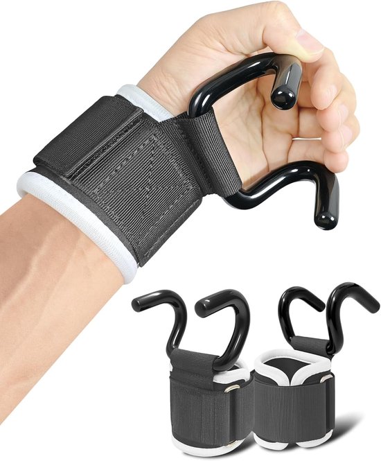 Duurzame gewichthefsystemen met antislip PVC-coating, gewatteerde polssteun, ideaal voor deadlifts, pull-ups en krachttraining - tot 317 kg draagvermogen