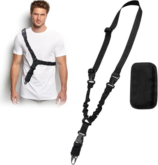Duurzame Nylon Schouderband voor Outdoor Activiteiten, Geschikt voor Reizen, Klimmen en Vissen met Antislip Schoudersteun