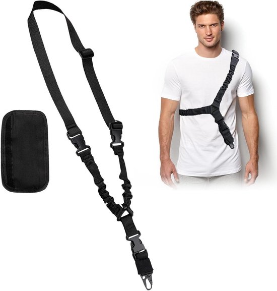 Duurzame Nylon Schouderband voor Outdoor Activiteiten, Ideaal voor Reizen, Klimmen en Vissen met Antislip Schoudersteun