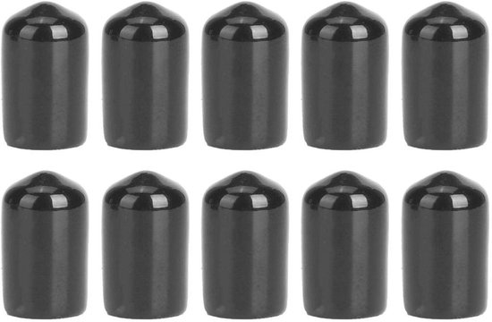 Duurzame Snooker Cue Tip Covers - 10 Stuks Rubber Bescherming voor Biljartkeu, 12mm, Accessoire voor Snooker en Pool
