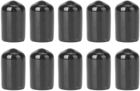 Duurzame Snooker Cue Tip Covers - 10 Stuks Rubber Bescherming voor Biljartkeu, 12mm Accessoire voor Snooker en Poolspellen