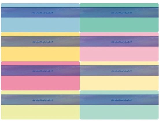 Dyslexie Overlay Ruler Set van 8 Stuks, Visuele Hulpmiddelen voor Lezen, Kleurgecodeerde Leeshulpen voor Kinderen en Onderwijzers