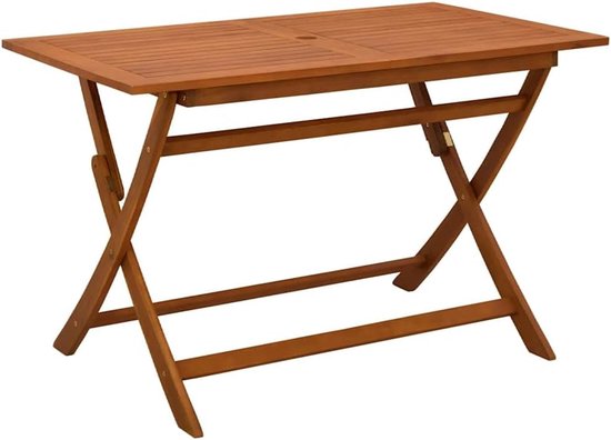 Eettafel 120x70x75 cm massief hout eucalyptus