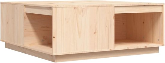 Eettafel, salontafel, keukentafel, eetkamertafel, houten tafel, keuken, banktafel, woonkamertafel, koffietafel, massief houten tafel, 100 x 101 x 40,5 cm (b x d x h), massief grenenhout