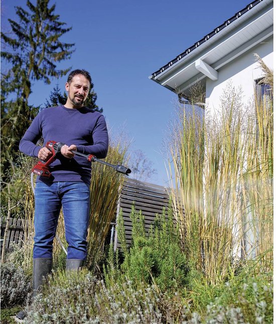 Einhell Accu Hogedrukreiniger HYPRESSO 18/24-1 Solo - Power X-Change - 18 V/Li-ion - Max. 24 bar - 240 l/u - Incl. lans, diverse sproeiers en schuimsproeier - Excl. accu en lader van Einhell