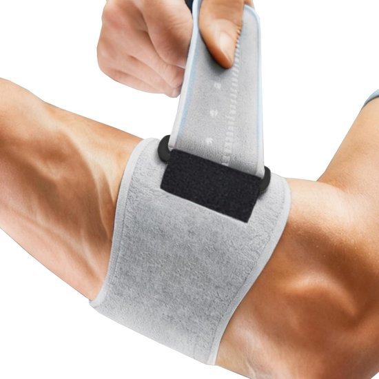 Elastische elleboogbandage voor compressie en ondersteuning tijdens fitness, tennis en bodybuilding voor mannen en vrouwen