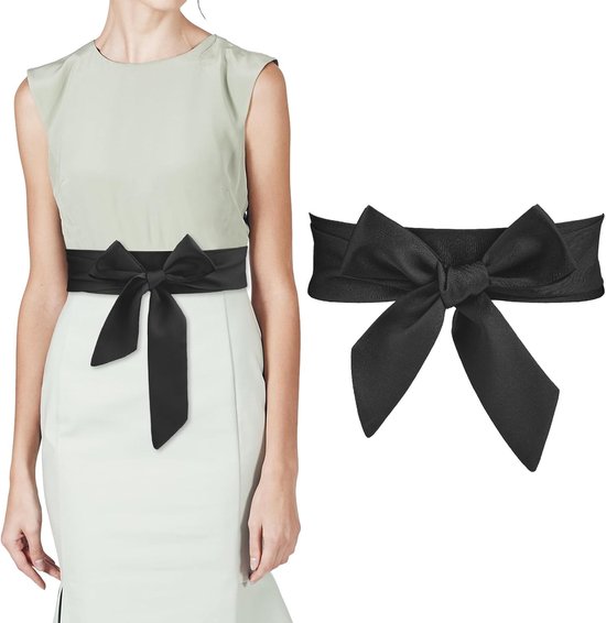 Elegante Satijnen Tailleband voor Dames met Strik, Perfect als Bruidsaccessoire of voor Bruidsmeisjes, Ideaal voor Feestelijke Gelegenheden