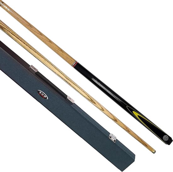 Engelse Poolkeu - Biljartkeu Keu - Poolen Biljarten - Precisie 9 mm tip - 145 cm - Zwart Hout