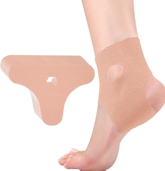 Enkelbanden voor sport, 20 stuks, kinesiologie, elastisch en waterdicht, ideaal voor blessures en herstel