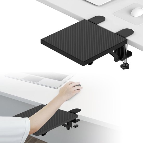 Ergonomische Desk Armsteun met 90° Vouwbare Polssteun en Elbow Rest voor Thuis en Kantoor (20x24cm)