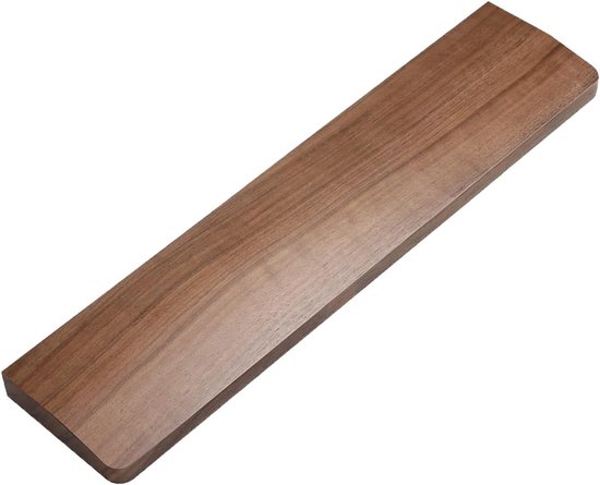 Ergonomische Houten Polssteun voor Toetsenbord - 30cm, Antislip, Ideaal voor Kantoor en Gaming, Vermindert Pijn en Verhoogt Comfort