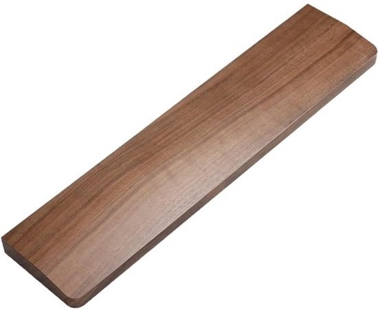 Ergonomische houten polssteun - voor toetsenborden met 104 toetsen - Zwart walnoot - antislip en comfortabel voor kantoor en gaming - Vermindert pijn en vermoeidheid