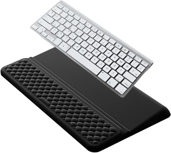 Ergonomische Polssteun met 15° Hellingshoek en Geheugenfoam voor Kantoor en Gaming, Ideaal voor Comfort en Pijnverlichting