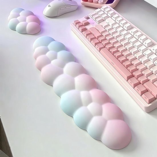 Ergonomische Polssteun van Geheugenfoam voor Toetsenbord, Comfortabel en Ondersteunend