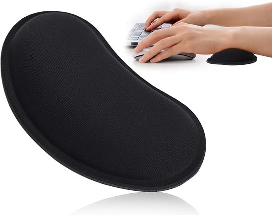 Ergonomische Polssteun van Geheugenschuim met Rubber Mat voor Comfortabel Typen en Gamers