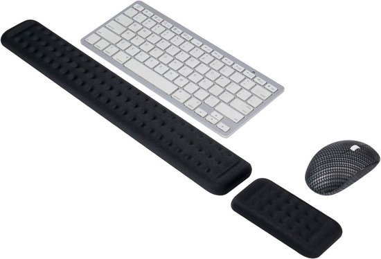 Ergonomische Polssteun voor Toetsenbord en Muis - Antislip Geheugenfoam Handsteun voor Thuis, Kantoor en Gaming