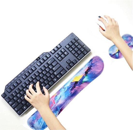 Ergonomische Polssteun voor Toetsenbord van Geheugenfoam, Ideaal voor Kantoor, Gaming en Comfortabel Typen zonder Pijn