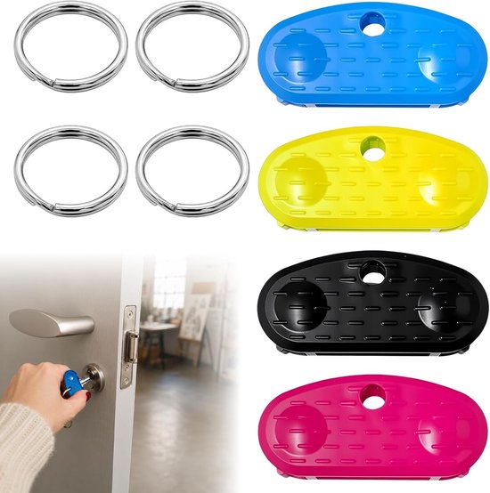 Ergonomische sleuteldraaihulp set voor senioren - Sleuteldoppen, draaihulp en sleutelbescherming voor artritis en dagelijkse ondersteuning