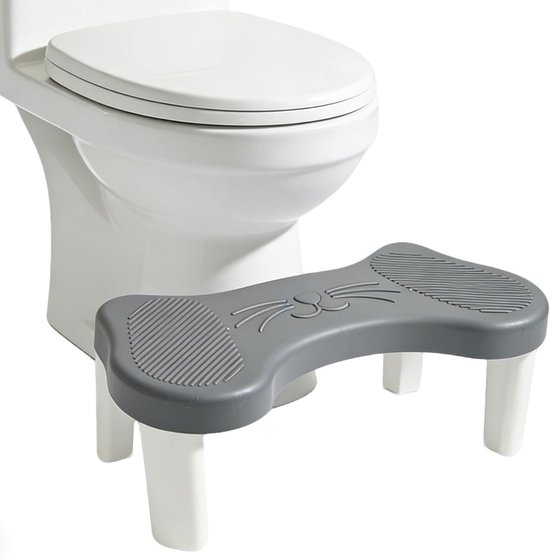 Ergonomische Toiletkruk voor Volwassenen, Comfortabel en Ondersteunend, Ideaal voor Ontlasting, 40 x 20 x 13,4 cm (Blauw)