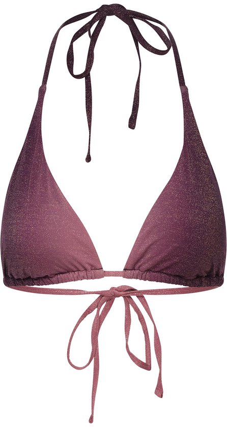 Esotiq Zenith Serie - Triangel-bikinitop - Violet-roze - XL - Metallic glans