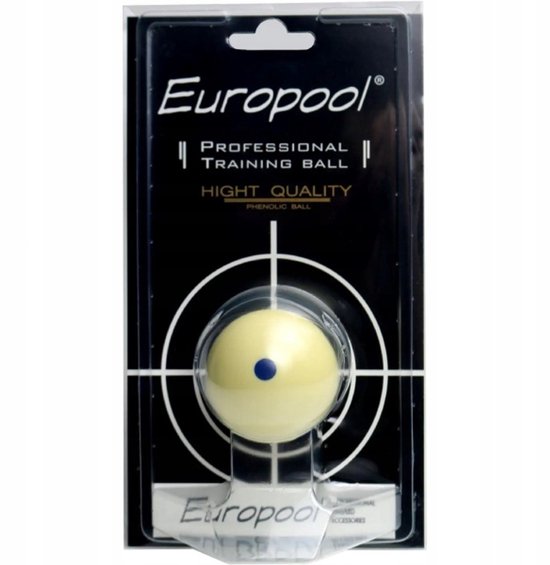 Europool Trainingsbal Snooker 52,4 mm - Leer Rotatie en Positie