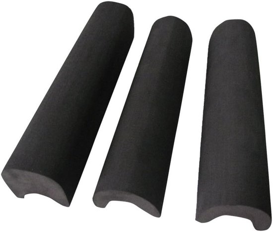 EVA Foam Cheek Raiser voor Verbeterde Comfort en Ondersteuning - Set van 3 Stuks in Zwart