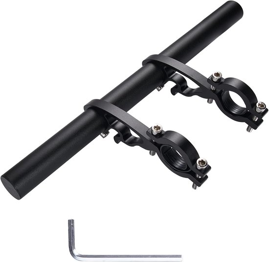 Fiets Handvatverlenging van 20 cm voor Speedometer, GPS, Lamp en Telefoonhouder - Aluminium Steun voor Verbeterde Functionaliteit