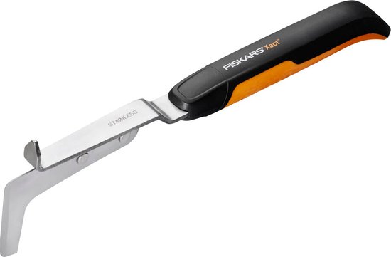 Fiskars Onkruidsteker - Onkruidmes met 2 Bladen - Onkruidverwijderaars met Softgrip Handgreep van Fiskars