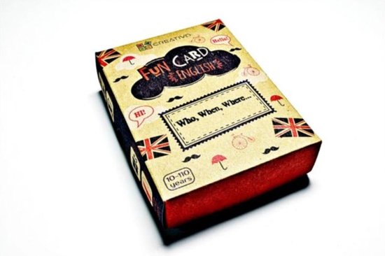 Fun Card English Who, When, Where...