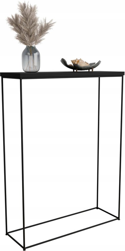 FutuStal Filo Serie - Console Tafel - Zwart - Minimalistisch - Industrieel Ontwerp van Merkloos