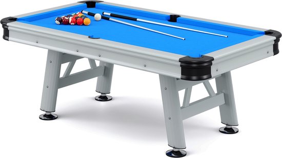 Garlando Pooltafel Florida 8ft - - Grijs - Pooltafel voor thuis van Garlando
