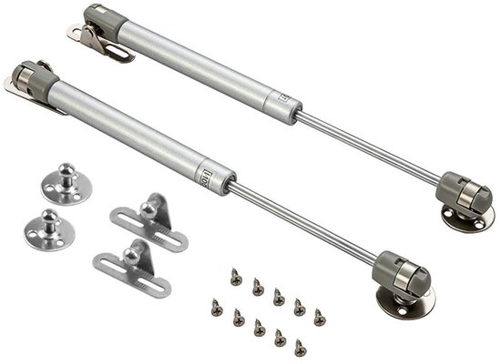 Gasveren 200N met Schroeven voor Deuren, Keukenkasten en Boekenkasten - Maximale Belastbaarheid 20 kg, Perfect voor Meubelondersteuning en Verbeterde Functionaliteit